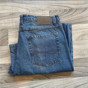 Smiths baggy jeans straight leg 36x30 western denim workwear